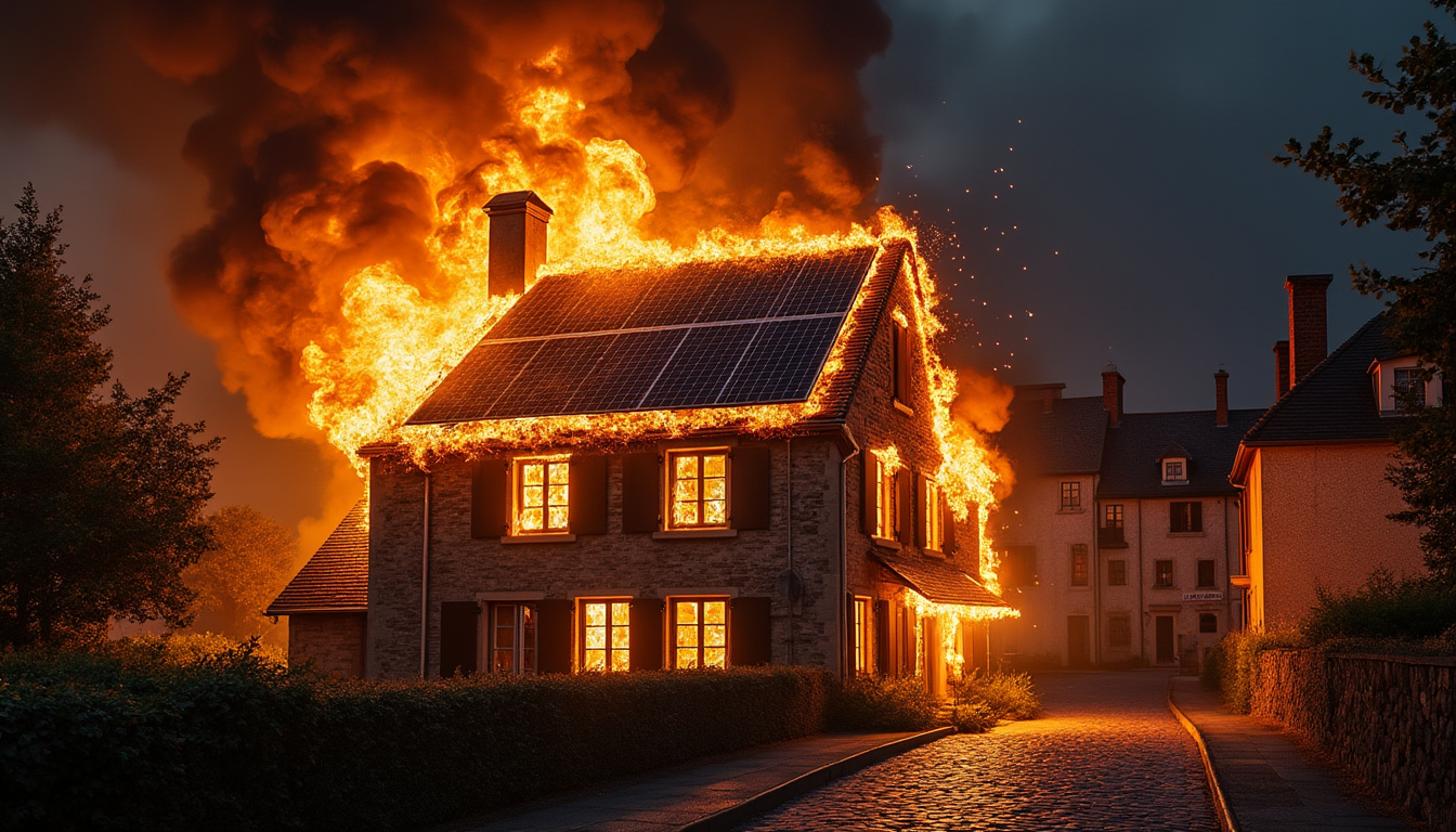 découvrez les détails d'un incendie survenu dans une maison à quimper, apparemment causé par un panneau solaire. cet événement soulève des questions sur la sécurité des installations solaires et l'importance de leur entretien.