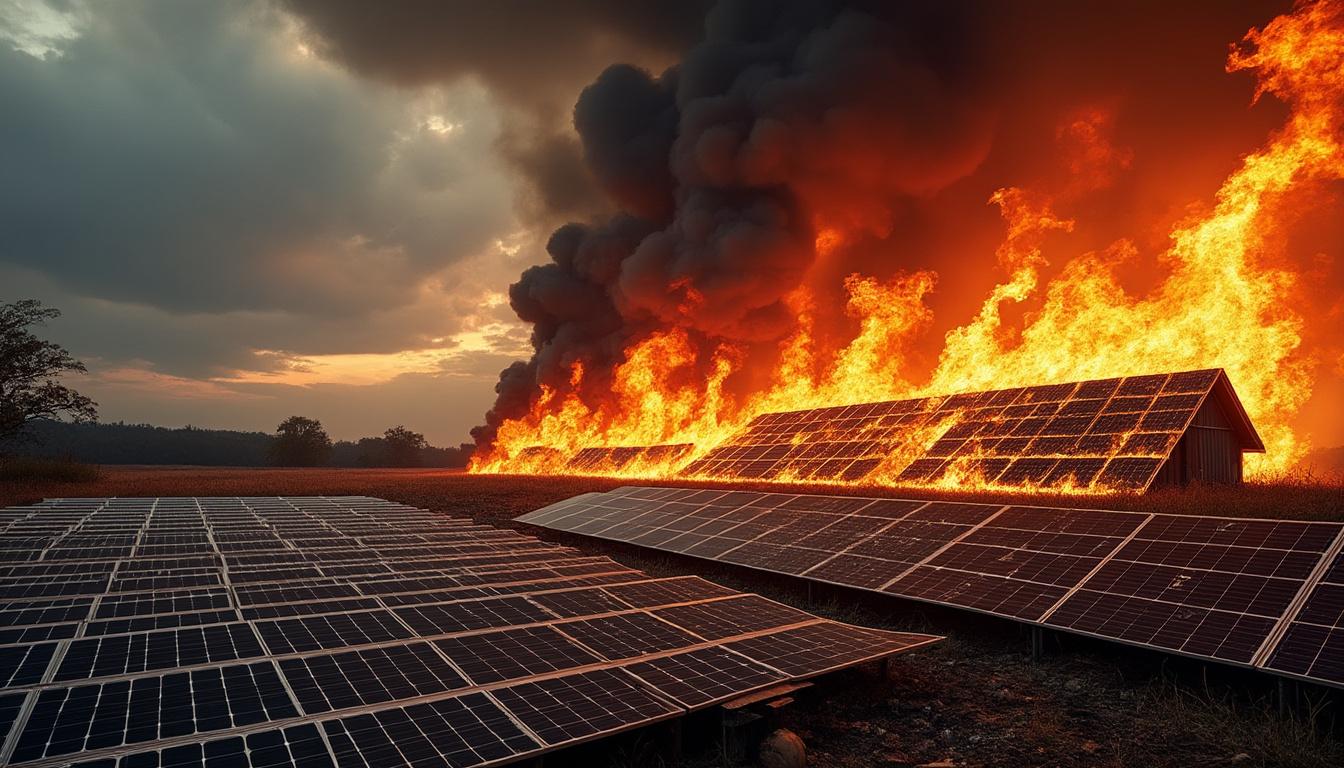 découvrez comment un incendie dévastateur près de niort a détruit des panneaux solaires dans une ferme, provoquant des dégâts considérables et soulevant des questions sur la sécurité des installations énergétiques. informez-vous sur les événements marquants et les conséquences de cet incident.