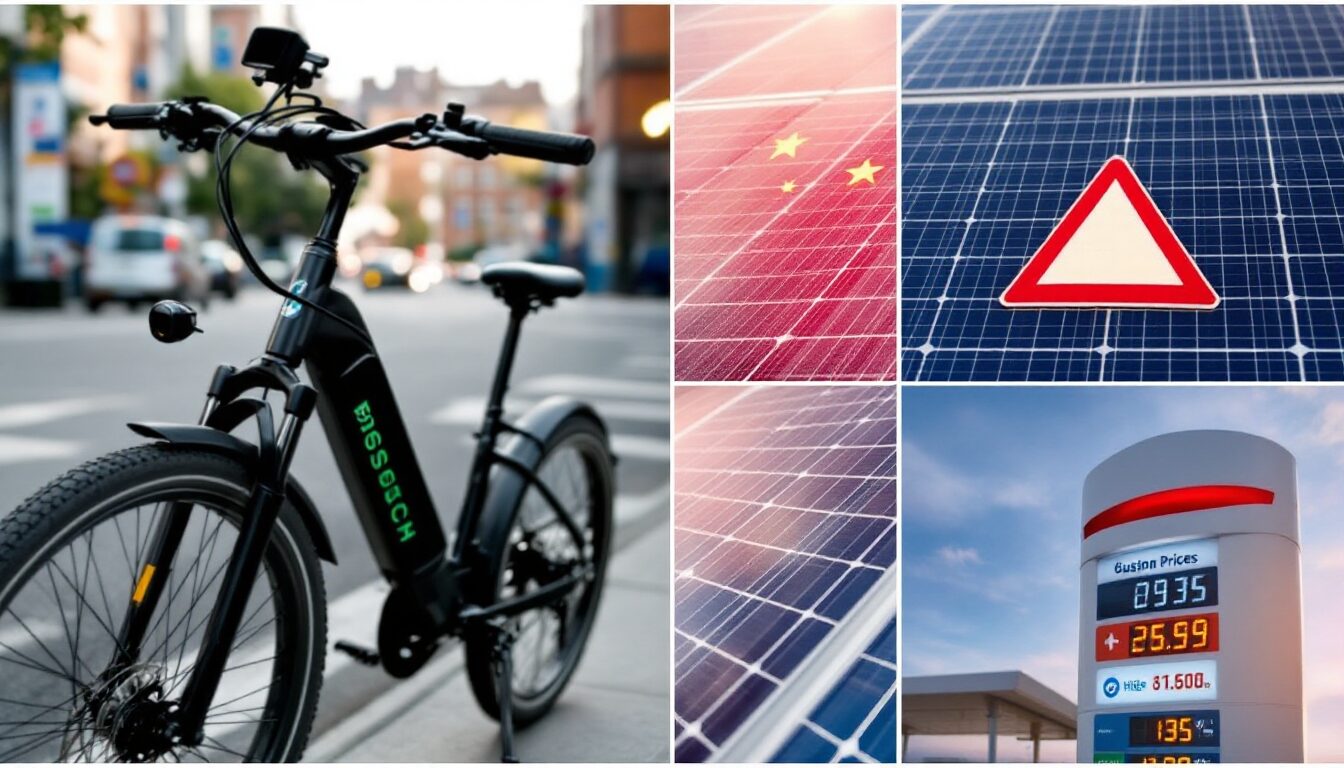 Vélos électriques, panneaux solaires chinois, et électricité en hausse : ce qu’il faut savoir en 2025