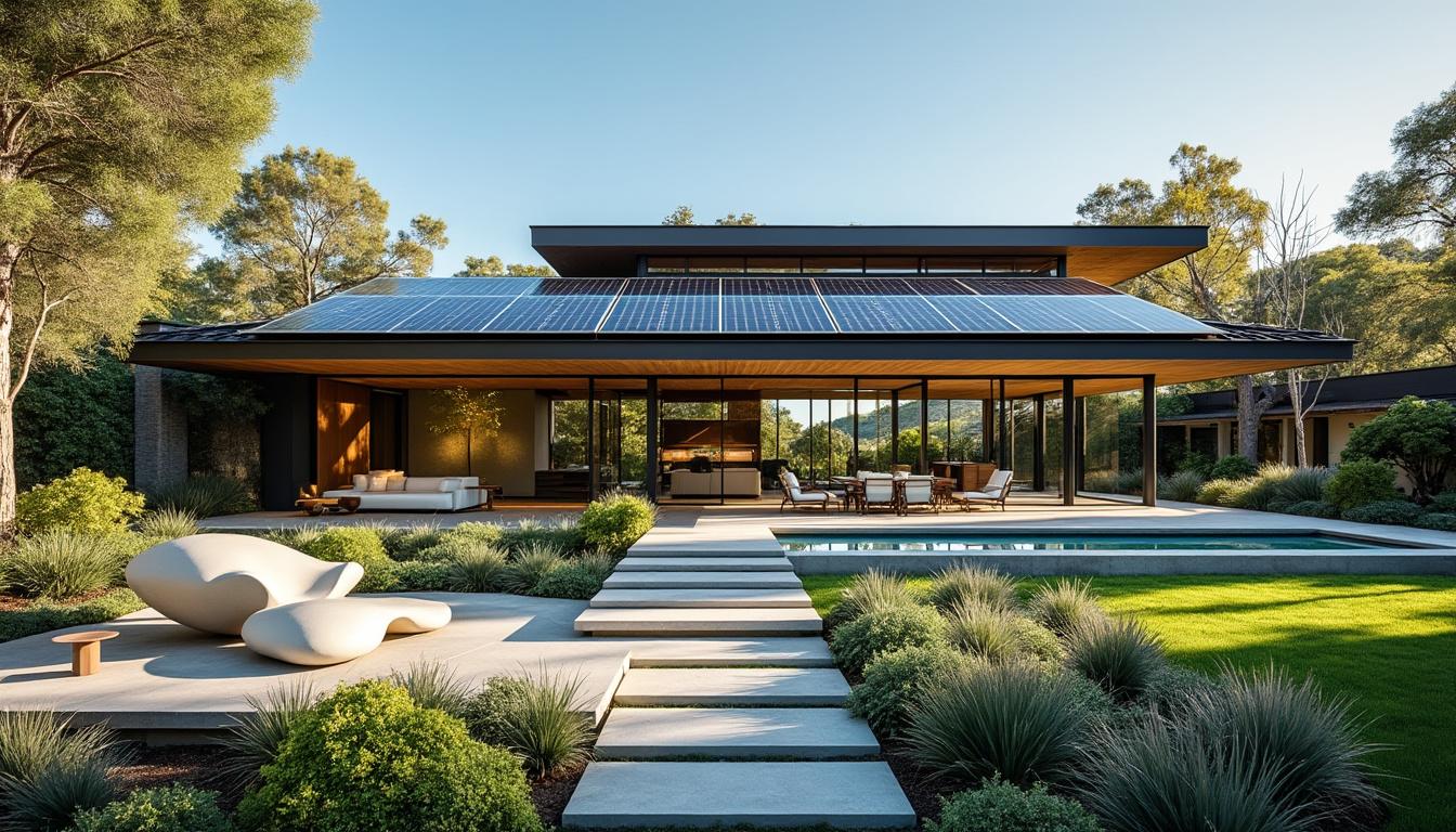 explorez la maison contemporaine de brad pitt à los angeles, un véritable chef-d'œuvre architectural, agrémenté de panneaux solaires pour une vie éco-responsable.