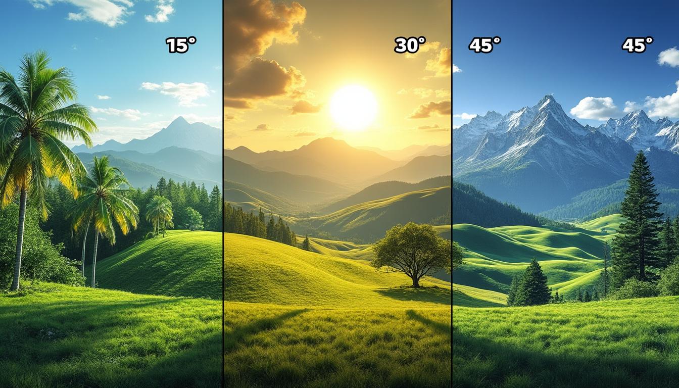 découvrez comment l'inclinaison de 15°, 30° ou 45° influence la production solaire selon votre latitude. optimisez l'installation de vos panneaux photovoltaïques en fonction de votre emplacement géographique.
