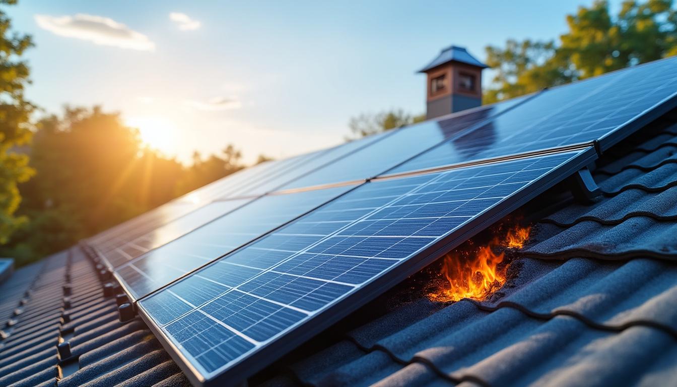 découvrez comment les risques d'incendie peuvent persister discrètement sous les installations solaires et les mesures essentielles pour assurer votre sécurité.