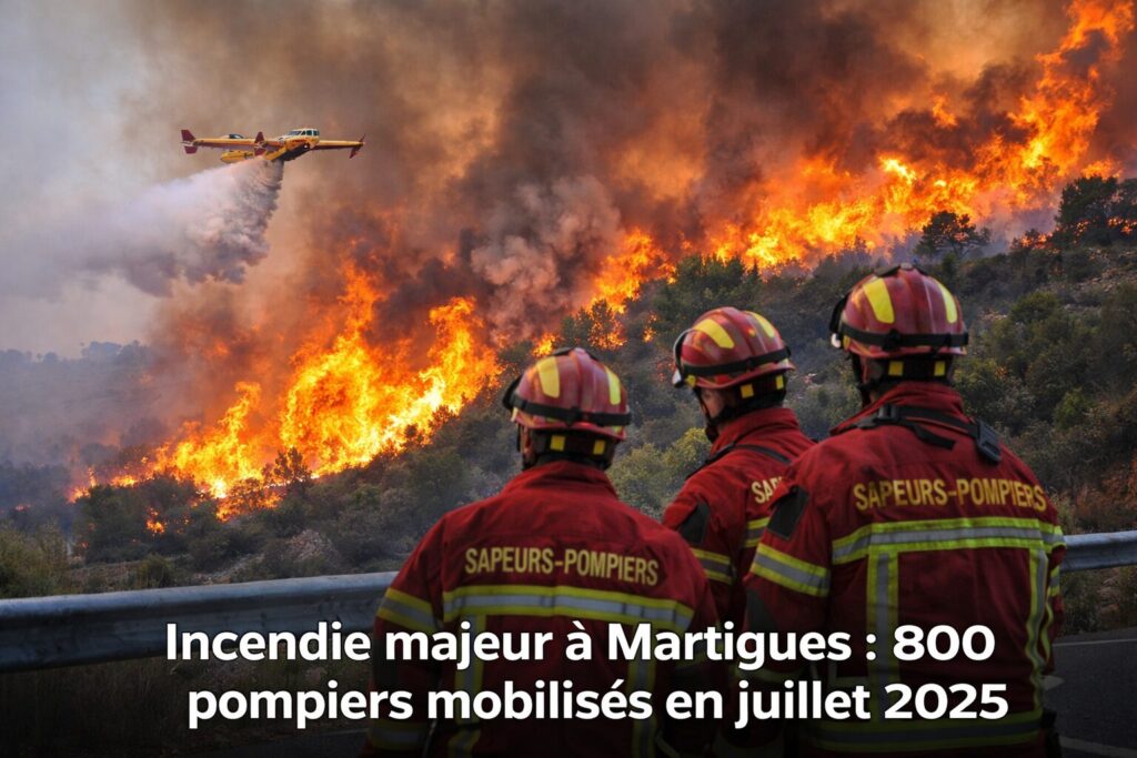 Incendie majeur à Martigues en 2025